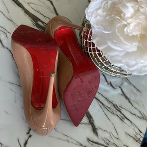 Christian Louboutin Pigalle Follies Pointed Toe Pump Nude